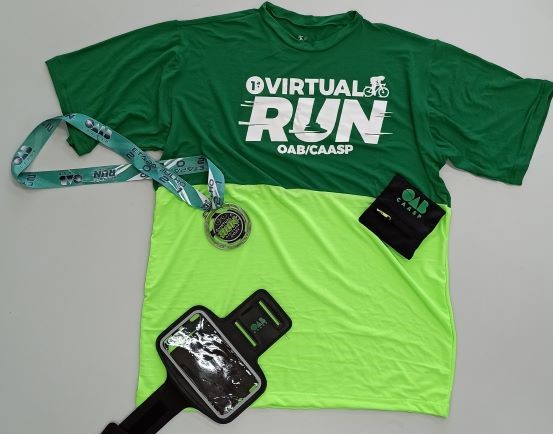 Inscrições na próxima etapa da Virtual Run OAB-CAASP vão até 21 de junho; kits começam a ser entregues na próxima semana